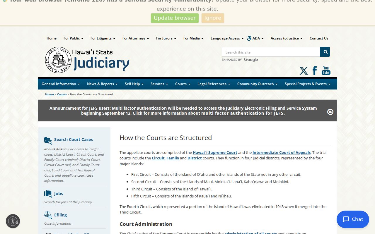 Hawaiʻi state court structure serving Maui County